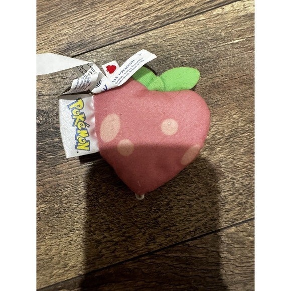 Pokemon Build A Bear BAB Pecha‎ Berry Plush Wristie Eevie Collection 2018 - Picture 1 of 2